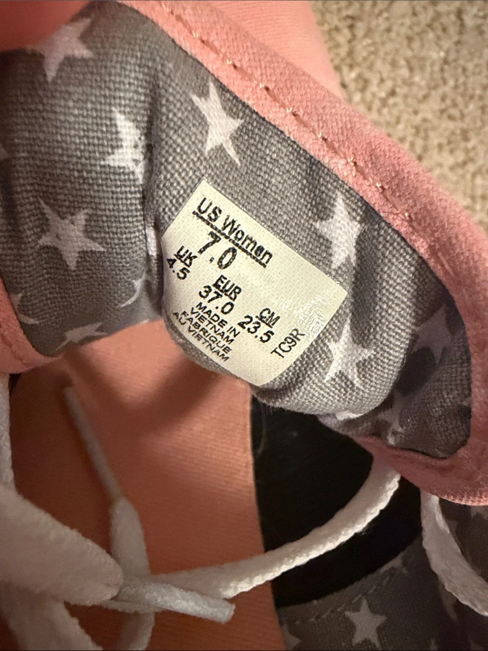 Vans Pink Low-Top Canvas Sneakers